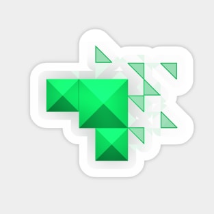 Green Pyramids Sticker